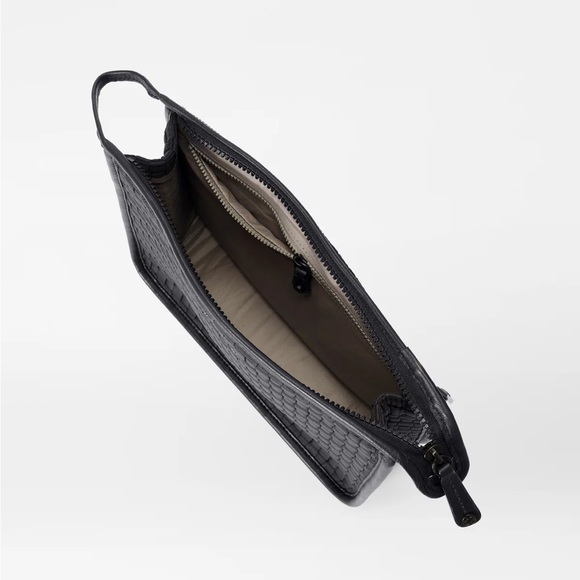 MZ Wallace Woven Metro Clutch in Black